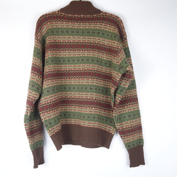 Vintage Polo Ralph Lauren Fair Isle Lambswool Turtleneck Sweater, Sz Extra-Large - Picture 2 of 6